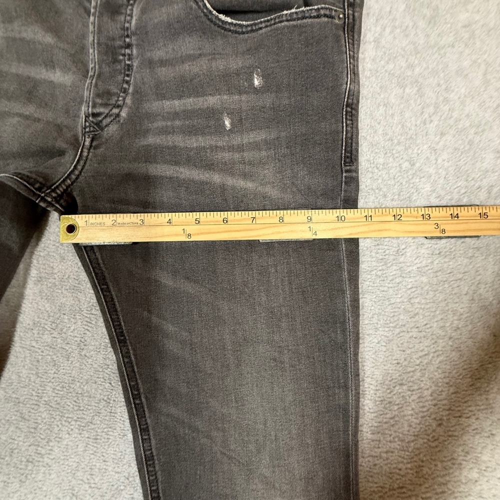 Diesel Sleenker-X Slim Skinny Jeans Mens 33x32 Dark Gray Stretch Denim 069JR - Picture 14 of 16